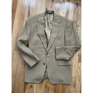 VTG Polo Ralph Lauren Blazer Mens 40R Tan Camel Hair Sport Coat Jacket